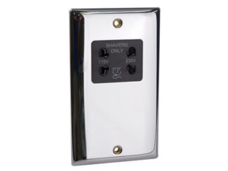 Smj Dual Voltage Shaver Socket Chrome (5060038171511) SMJSKSHAVCH