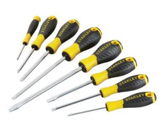 Stanley 0-60-210 Essential Screwdriver Set, 8 Piece (3253560602109) STA060210