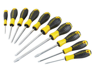 Stanley 0-60-211 Essential Screwdriver Set, 10 Piece (3253560602116) STA060211